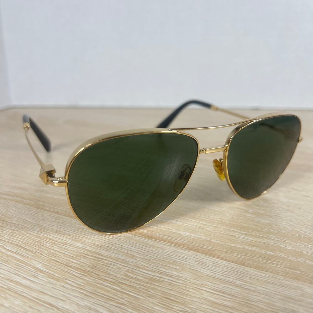 Valentino VA2034 3002/71 Sunglasses Aviator Gold READ DESC 57-16-140 Italy